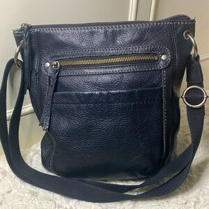 The Sak Lucia pebble leather  black crossbody bag